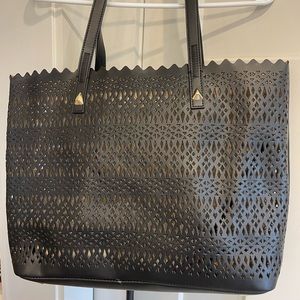 Stella & dot black Avalon tote